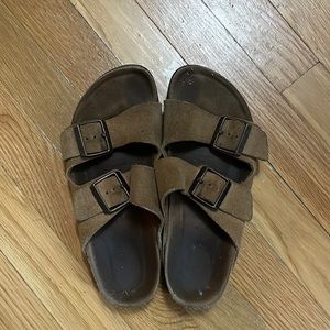 Tan Birkenstocks